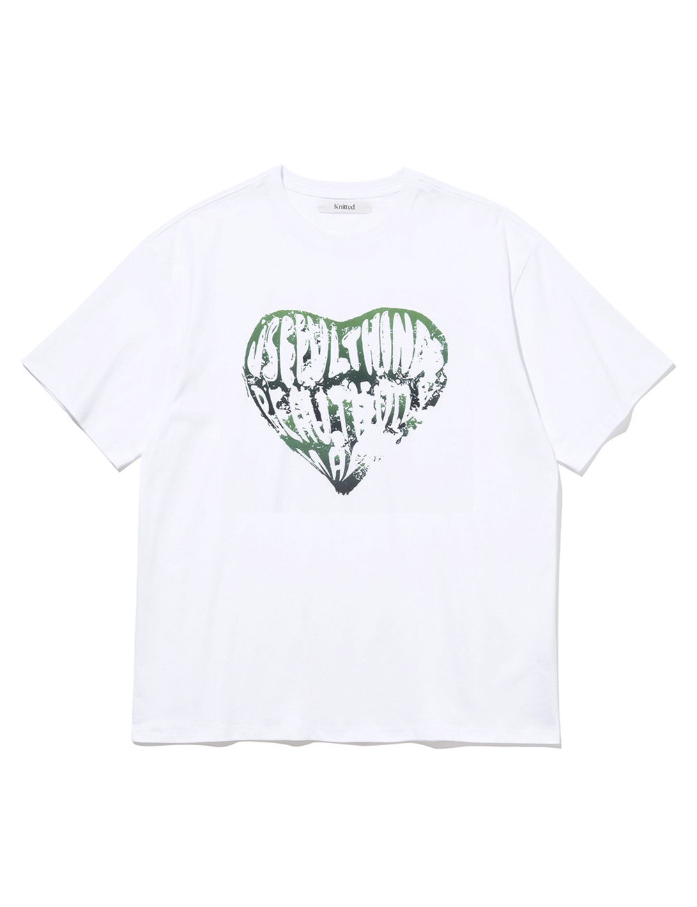 빈티지 하트 티셔츠 WHITE-GREEN (5/31 출고)
